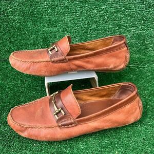Cole Haan Mens Tan Brown Leather Bit Driving Loafers C25979 Size 8.5 M